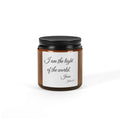 Soy Candle — “I Am the Light of the World” Amber Jar