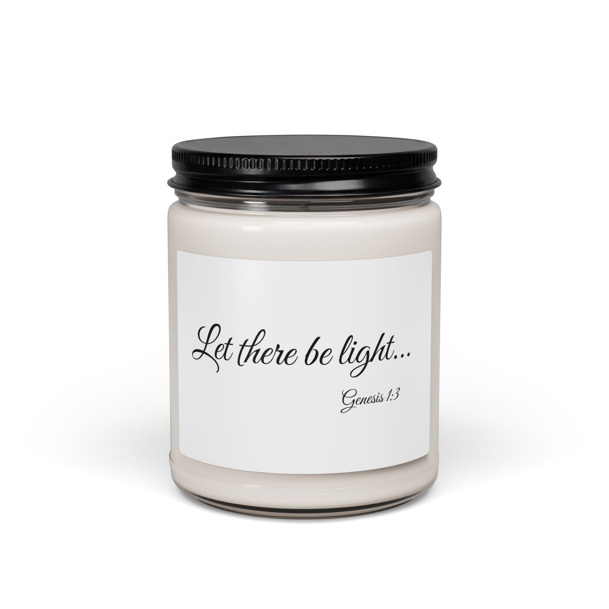 Let There Be Light — Genesis Scented Soy Candle (9oz)