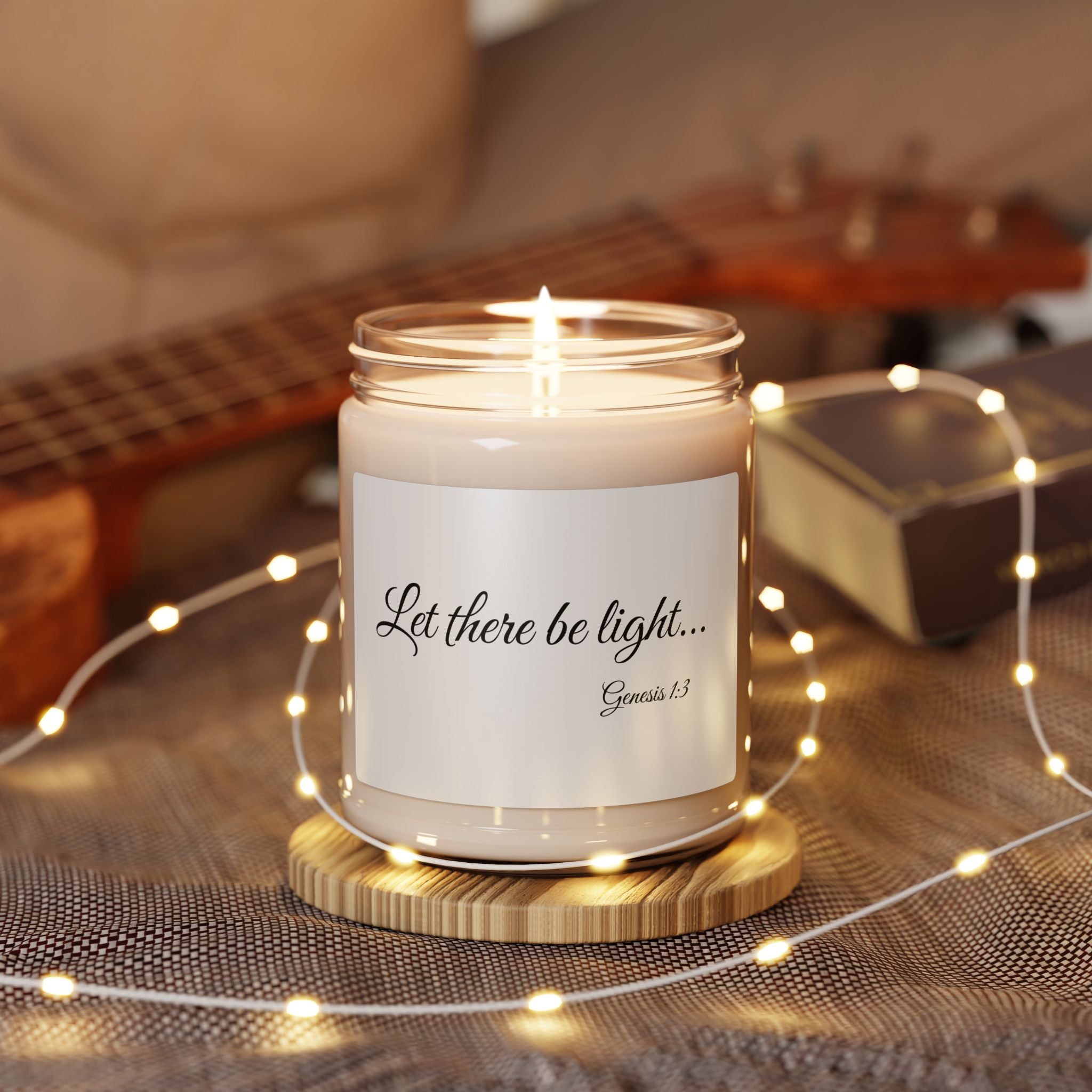Let There Be Light — Genesis Scented Soy Candle (9oz)