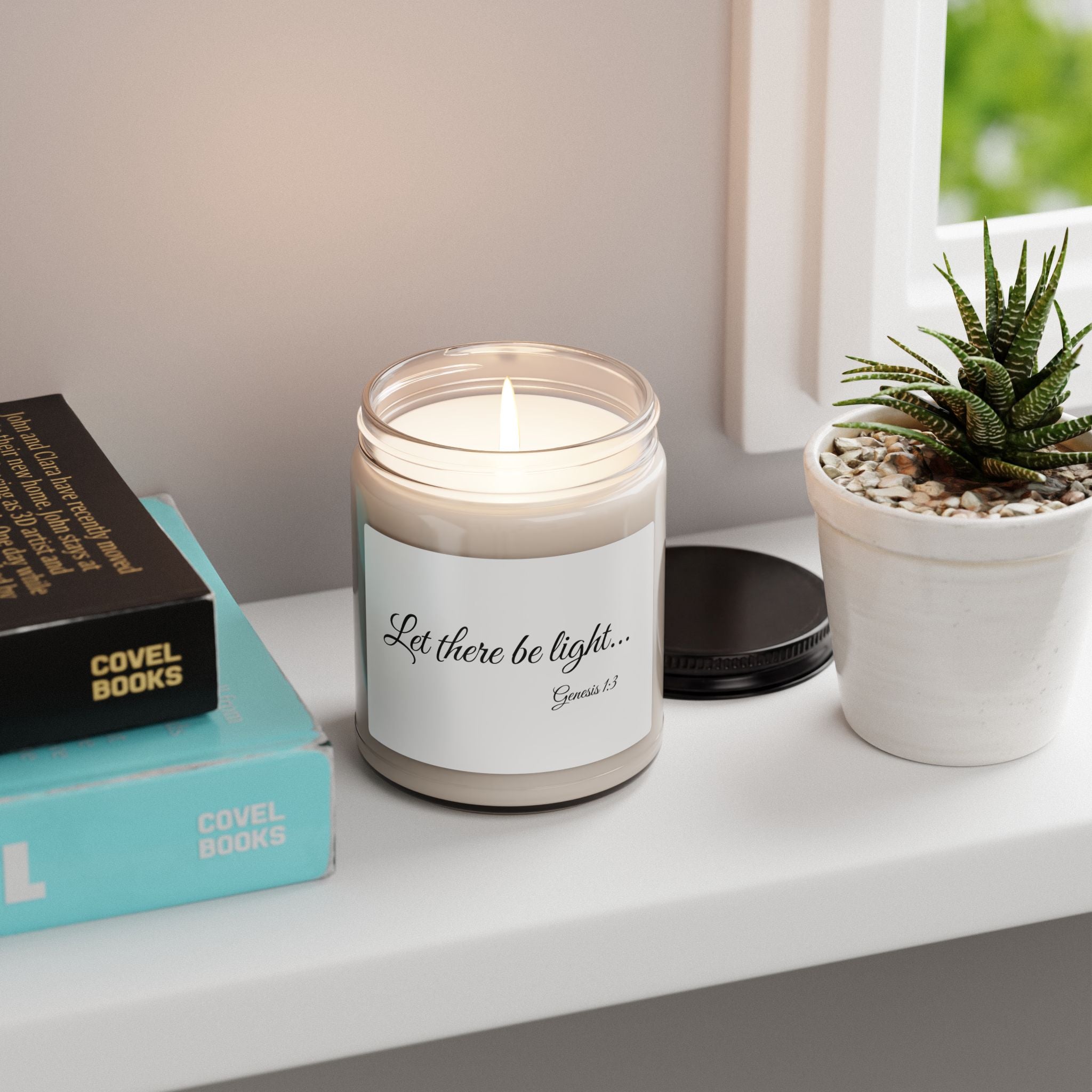 Let There Be Light — Genesis Scented Soy Candle (9oz)